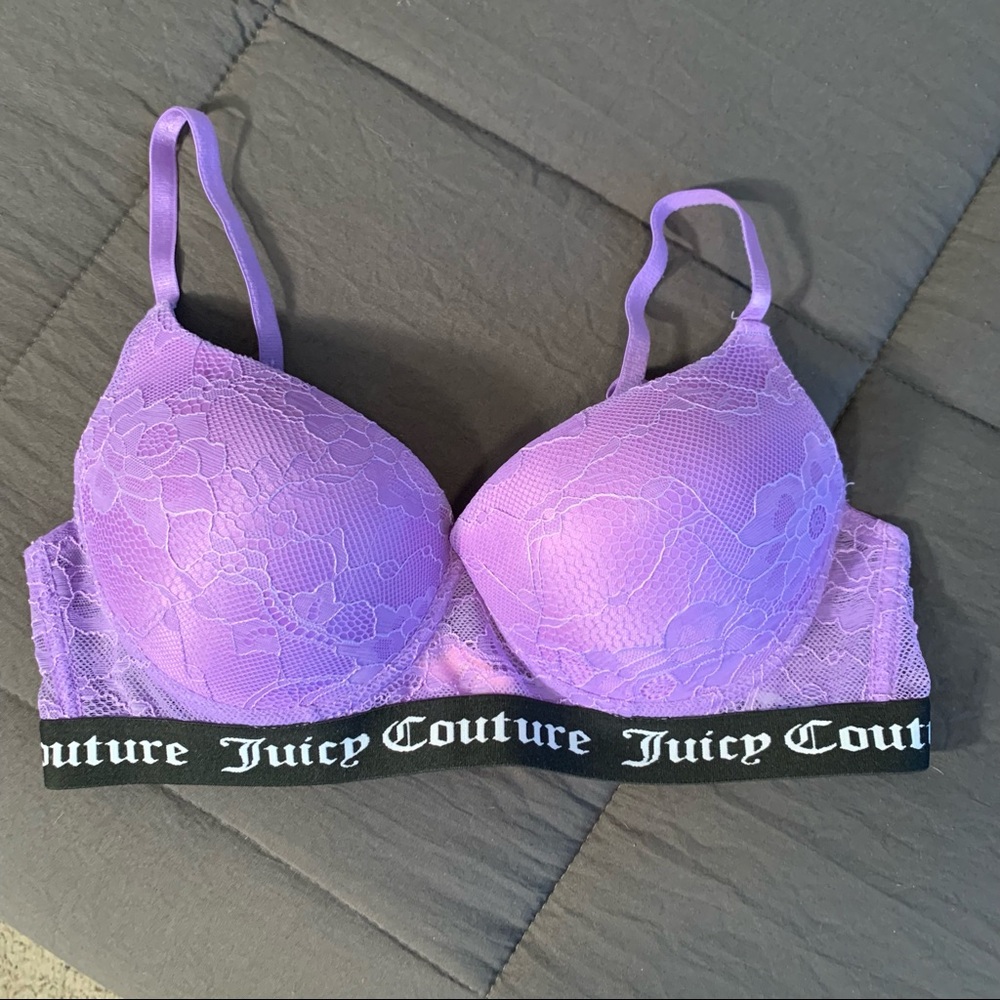 Juicy Couture purple push up bra